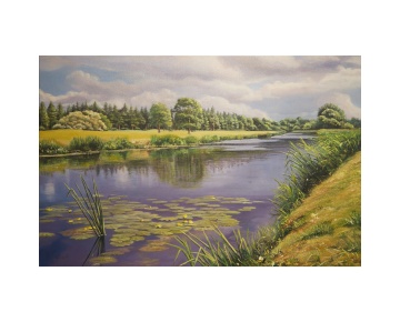 RiverMaigue 2400Painting36x24 framedsize46x34
