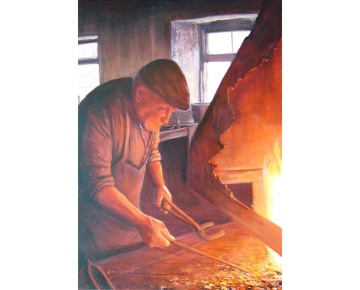 blacksmithimage18x24inframed27x3in 1850 5082660a-8273-4a2e-9ad4-b4edbeb5165a