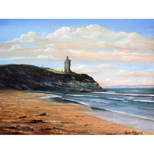 BallybunnionCastle 580 Framedsize58x49cm TraleeBayCo.Kerry.WildAtlanticWay.copy