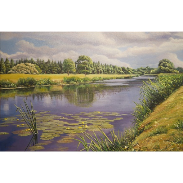 RiverMaigue 2400Painting36x24 framedsize46x34